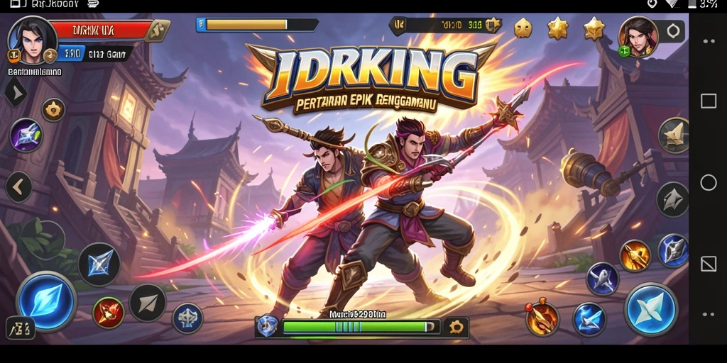 Tampilan pertarungan mendebarkan dalam IDRKING dengan aksi bertempo tinggi.