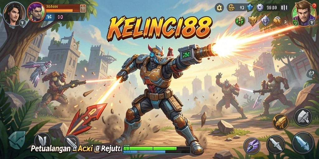 Tampilan gameplay KELINCI88 yang seru dan penuh aksi.