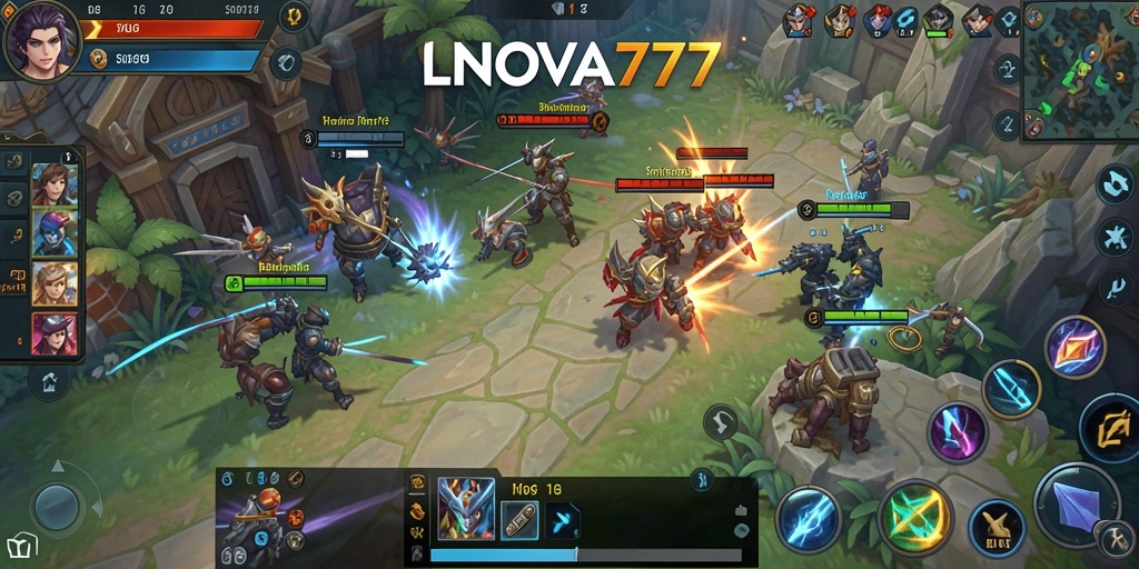 Screenshot LNOVA777 menampilkan aksi strategi yang mendebarkan dalam permainan SLG.