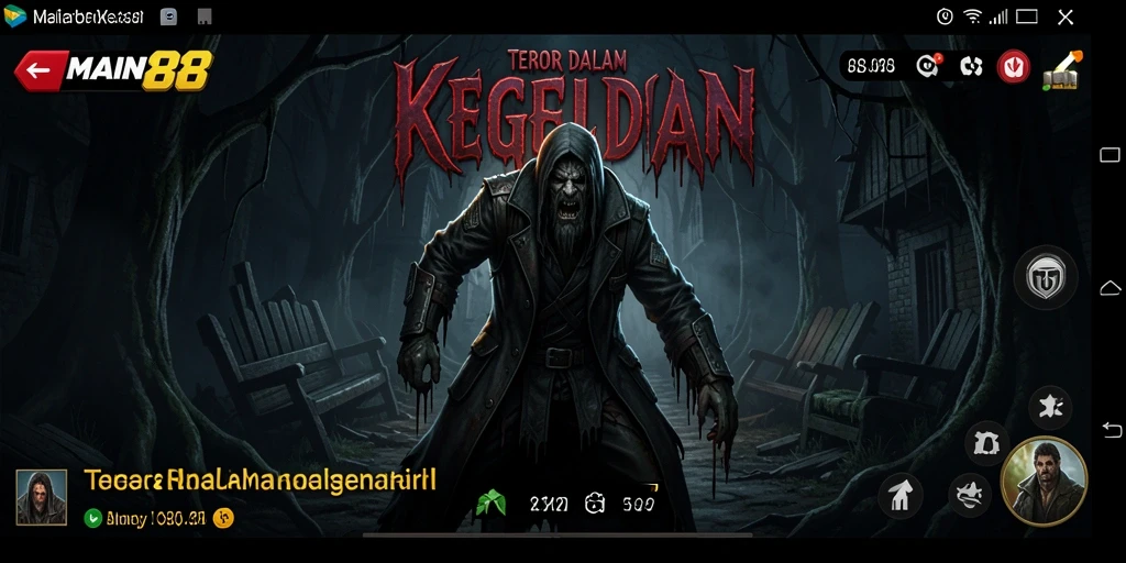 Screenshot menegangkan dari gameplay Horror yang intens.