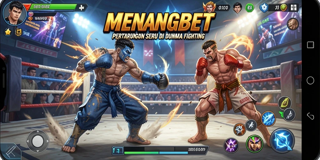 Tampilan gameplay MENANGBET yang penuh aksi dan pertarungan seru.