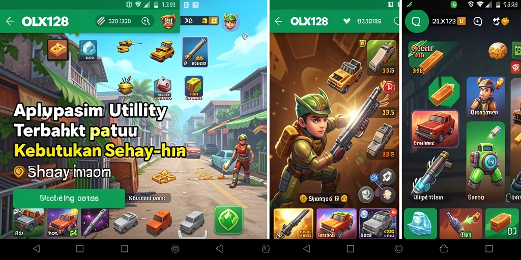 Tampilan antarmuka utama OLX128 yang intuitif dan fungsional.