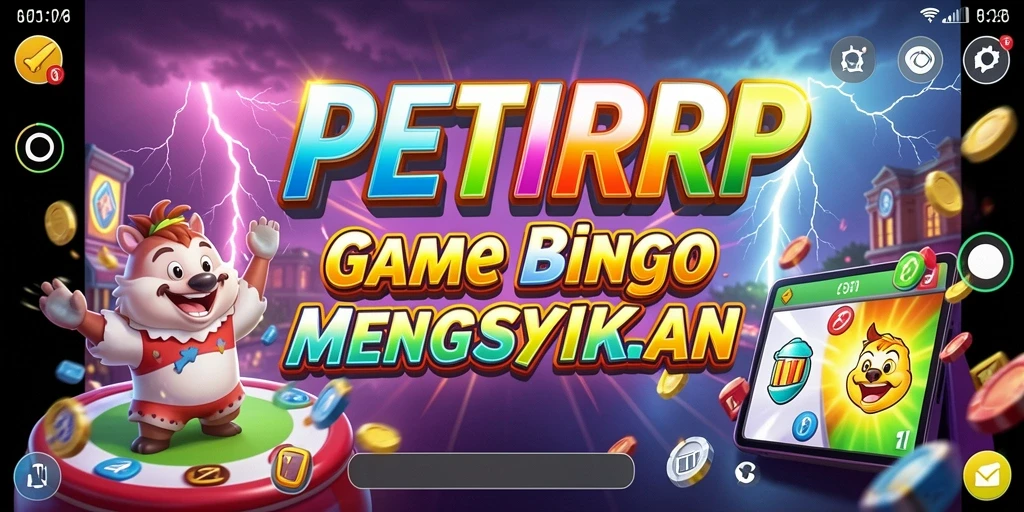 Tampilan screenshot utama PETIRRP menampilkan gameplay Bingo yang seru dan interaktif.