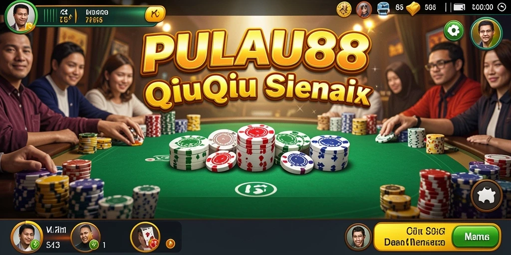Tampilan menarik dari gameplay QiuQiu di PULAU88.