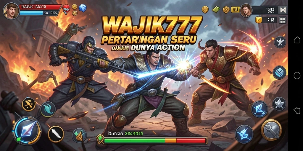 Screenshot WAJIK777 menampilkan karakter dalam pertempuran seru.