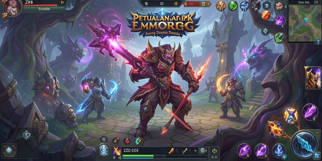 Screenshot menampilkan gameplay seru dari ZK6 dalam dunia MMORPG.